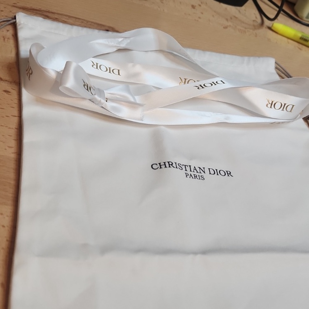 Christian Dior String Bag & Ribbon - Picture 7 of 8